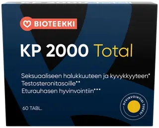 Bioteekin KP 2000 Total yrttiuutteita sisältävä ravintolisä 60 tabl/56g