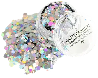 Glitternisti SUPER SILVER kosmeettinen glitter 5 ml