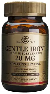 Solgar Gentle Iron ravintolisä 20 mg