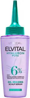 L'Oréal Paris Elvital Hyaluron Pure Oil Erasing Scalp seerumi kosteutta kaipaaville hiuksille 100ml