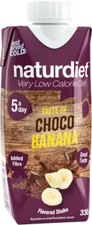 Naturdiet VLCD suklaa-banaani shake 330ml