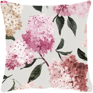 Pentik Japaninhortensia tyynynpäällinen 45x45 cm, vaaleanpunainen