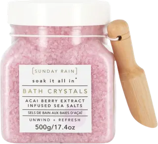 Sunday Rain Bath Crystals Acai Berry 500g kylpykristalli