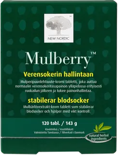 New Nordic Mulberry™ ravintolisä 120 tabl.