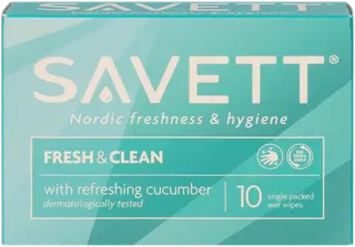 Savett Fresh & Clean kosteuspyyhe 10kpl