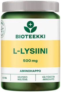 Bioteekki L-Lysiini ravintolisä 60 tabl.