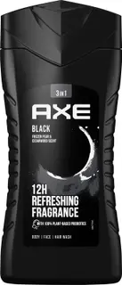 Axe Suihkusaippua raikas tunne koko päiväksi Black 12 tunnin vastustamaton tuoksu 250 ml