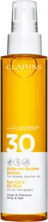 Clarins Sun Oil Mist Body & Hair SPF 30 aurinkosuojasuihke vartalolle ja hiuksille 150 ml