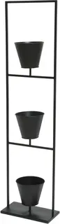 Decoris Ruukkuteline 27x14x105 cm musta