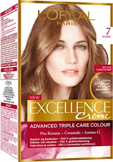L'Oréal Paris Excellence Creme 7 Blonde Tummanvaalea kestoväri 1kpl