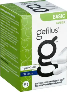 Gefilus Basic kapseli maitohappobakteerivalmiste 50kaps 14g ravintolisä