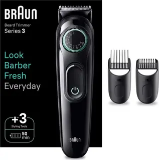 Braun Series 3 BT3411 -Partatrimmeri, Miesten Trimmeri 50 min Käyttöajalla