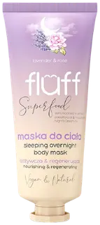 Fluff Sleeping overnight body mask Lavender & Rose vartalonaamio 150 ml