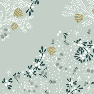 PAPER + DESIGN lautasliina Frosty Florals 33x33cm 3-krs 20kpl