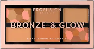Profusion Cosmetics Bronze & Glow 8 Shade Bronzer Palette kasvopaletti 15,6 g