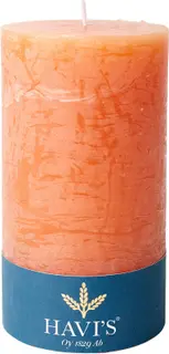 Havi´s  Rustiikki pöytäkynttilä oranssi 70mmx130mm 1kpl  52 h