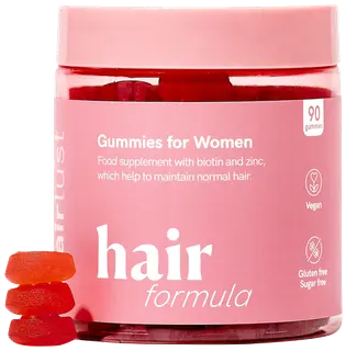 Hairlust Hair Formula Gummies for Women pureskeltava hiusvitamiini naisille 90 kpl
