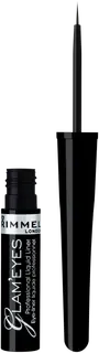 Rimmel 3,5ml Glam'Eyes Professional Liquid Eyeliner 001 Black Glamour nestemäinen rajausväri