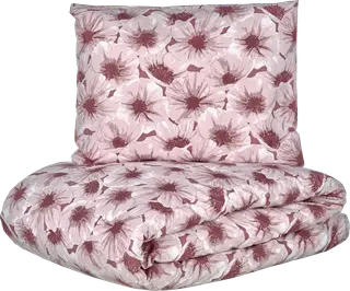 in Bloom Hento pussilakanasetti 150x210+55x60 cm, roosa