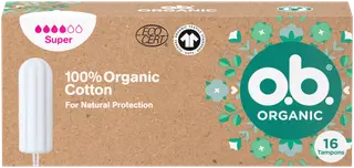 o.b. Organic Super luomu tamponi 16 kpl