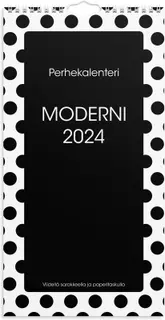 Burde perhekalenteri 2024 Perhekalenteri Moderni paperitaskulla