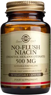 Solgar No-Flush Niasiini ravintolisä 50 kaps.
