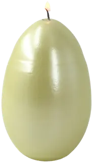 Puttipaja Metallihohto munakynttilä vaaleankeltainen