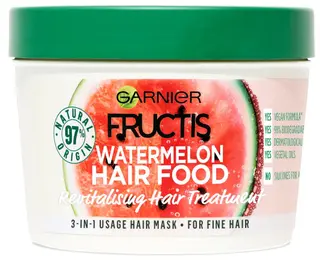 Garnier Fructis Hair Food Watermelon hiusnaamio hennoille hiuksille 390ml