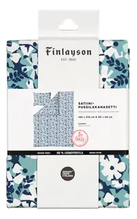 Finlayson Ainikki satiinipussilakanasetti 150x210+50x60cm sininen
