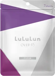 LuLuLun Over 45 Clear Sheet Mask kirkastava kangasnaamio 7 kpl