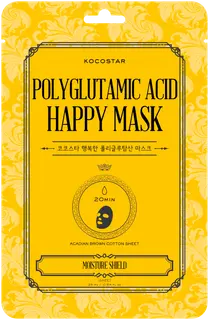 KOCOSTAR Polyglutamic Acid Happy Mask kangasnaamio 1 kpl
