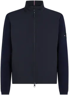 Tommy Hilfiger Mixed media sweater zip through neuletakki