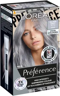 L'Oréal Paris Préférence Vivid Colours Silver Grey intensiivinen kestoväri 1kpl