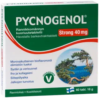Pycnogenol Strong 40 mg rannikkomännyn kuoriuutetabletti 60 tabl