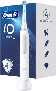 Oral-B iO 4 White -Sähköhammasharja Braun-tekniikalla