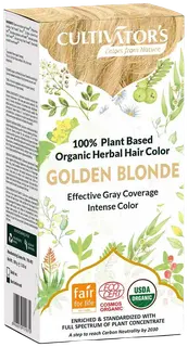 Cultivator's luomusertifioitu kasvihiusväri Golden blonde 100G