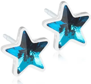 Blomdahl Star Aquamarine korvakorut 6mm