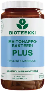 Bioteekki Maitohappobakteeri Plus 100 kaps.