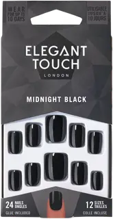 Elegant Touch Colour Nails Midnight Black -tekokynnet