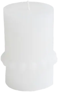 Finnmari Pallonauha pöytäkynttilä 7,5x7,5x10 cm valkoinen