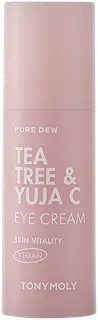 TONYMOLY Pure Dew Tea Tree & Yuja C Vitality Eye Cream silmänympärysvoide 30ml