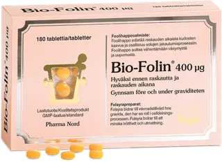 Bio-Folin® 400 mcg ravintolisä 180 tabl.