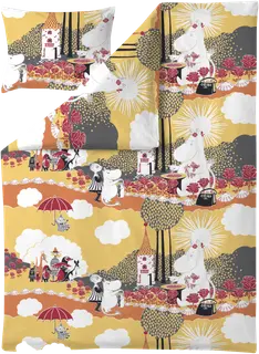 Finlayson ruusumuumi pussilakanasetti 150x210+50x60cm