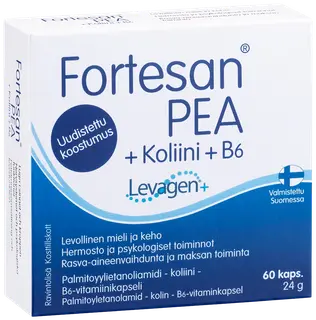 Fortesan PEA + Koliini + B6 Palmitoyylietanoliamidi - koliini - B6-vitamiinikapseli 60 kaps