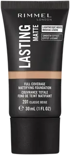 Rimmel Lasting Matte Foundation meikkivoide 30ml, 201 Classic Beige