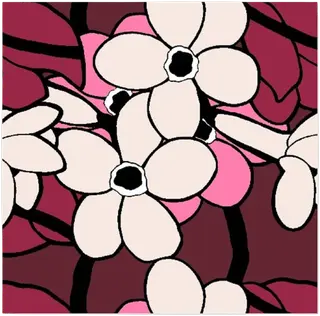 DESIGNS FOR DUNI 20kpl 24cm 3-krs Kukkatarha Wine lautasliina