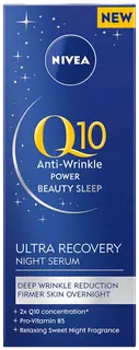 NIVEA 30ml Q10 Anti-Wrinkle Power Ultra Recovery Night Serum -yöseerumi