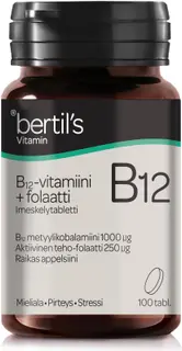 bertil´s B12-vitamiini+Folaatti 100 tabl.