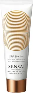 Sensai Silky Bronze Cellular Protective Cream for Face SPF 50+ aurinkosuojavoide kasvoille 50 ml