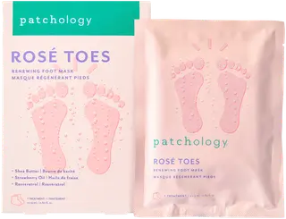 Patchology Rosé Toes Renewing Foot Mask -uudistavat naamiosukat 1 pari